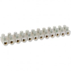 REGLETA 12 CONT 10A/24A SEC2.5MM BLANCA