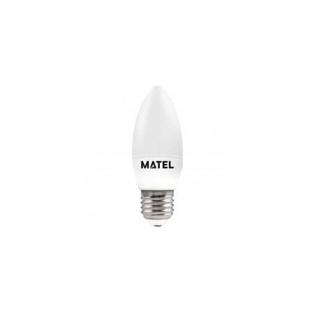 BOMBILLA LED VELA E27 7W FRIA