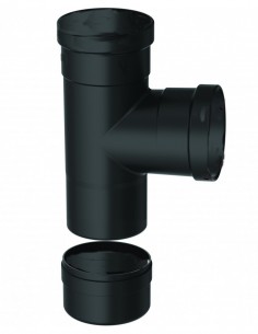 TE C/TAPA PELLET Ø 80