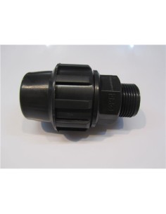 ENLACE MACHO POLIETILENO 25 X 3/4"
