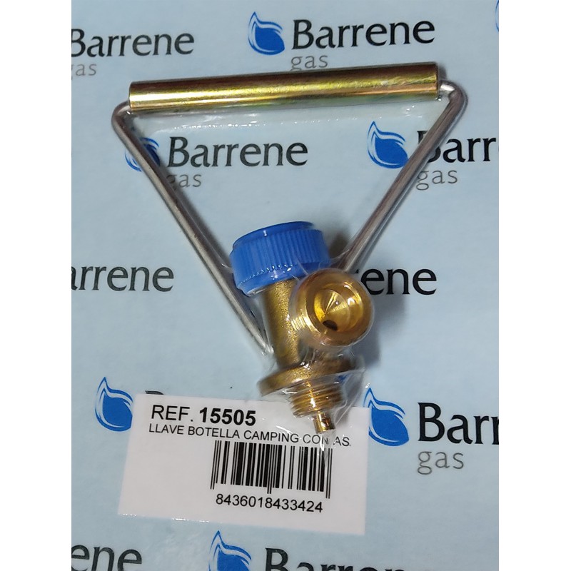 LLAVE CON ASA BOTELLA AZUL