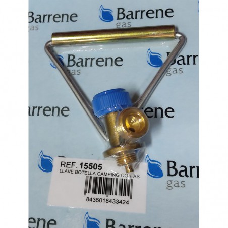 LLAVE CON ASA BOTELLA AZUL